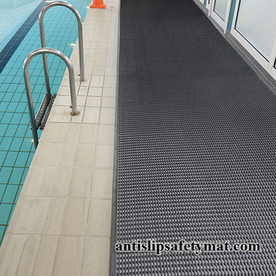 Drain Water PVC Grid Swimming Pool Anti Slip Mats 90cm To 120cm Width